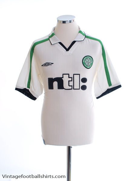 2001-02 Celtic Away Shirt M Football Shirt