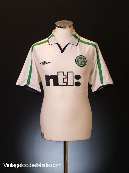2001-02 Celtic Away Shirt M Football Shirt