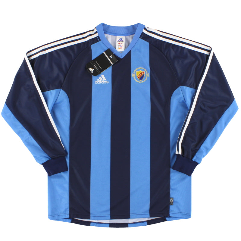 2001-02 Djurgardens adidas Home Shirt *BNIB* L/S L Football Shirt