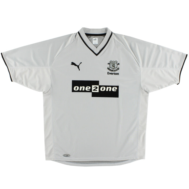 ウェア PUMA Cinza - 2024/25 Away Everton Camisa M Jersey SS Away Everton ウェア