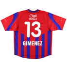 2001-02 FC Basel Nike Home Shirt Gimenez #13 XL Football Shirt