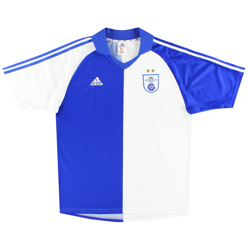 2001-02 Grasshoppers adidas Player Issue Home Shirt L Football Shirt