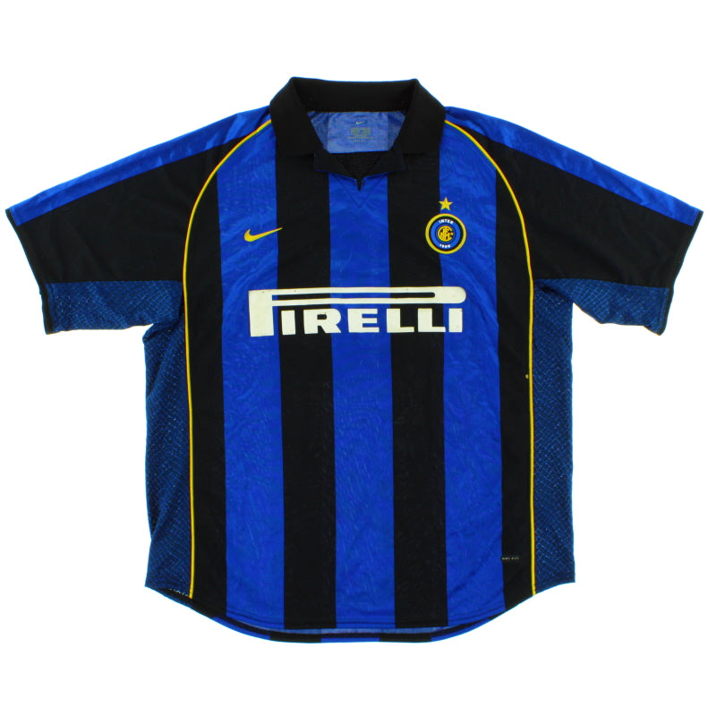 2001-02 Inter Milan Home Shirt #10 XL Football Shirt