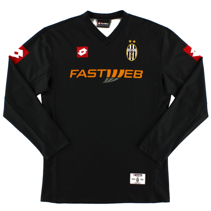 Juventus Lotto 長袖シャツ FASTWEB 2001-02 Juventus Away Shirt L/S XL | Vintage Football Shirts