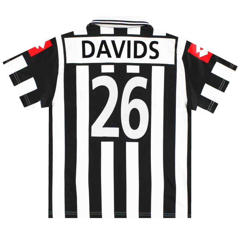 2001-02 Juventus Lotto Basic Home Shirt Davids #26 XL.Boys Football Shirt