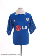 2001-02 Leicester Home Shirt L Football Shirt