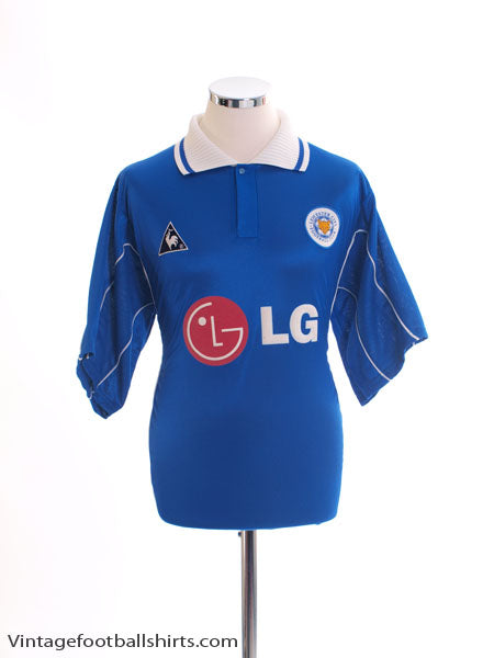 2001-02 Leicester Home Shirt L Football Shirt