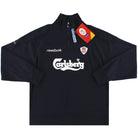 2001-02 Liverpool Reebok 1/4 Zip Sweatshirt *w/tags* M Sweatshirt