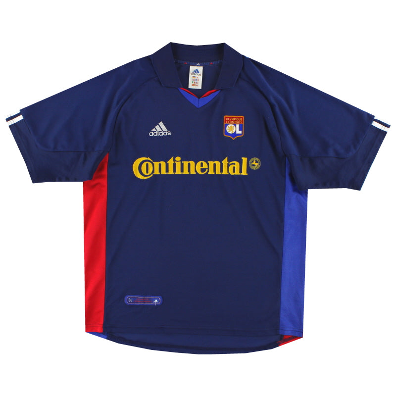 2001-02 Lyon adidas Away Shirt L Football Shirt