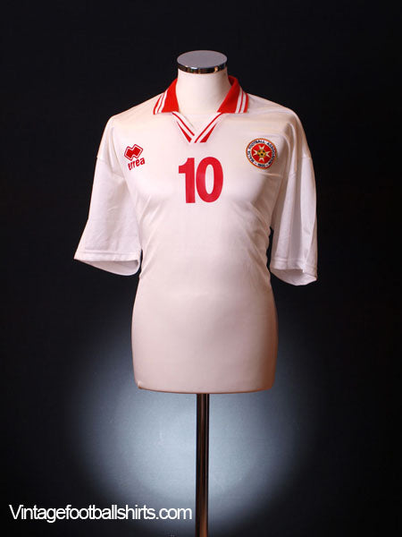 2001-02 Malta Match Issue Away Shirt #10 XXL Football Shirt