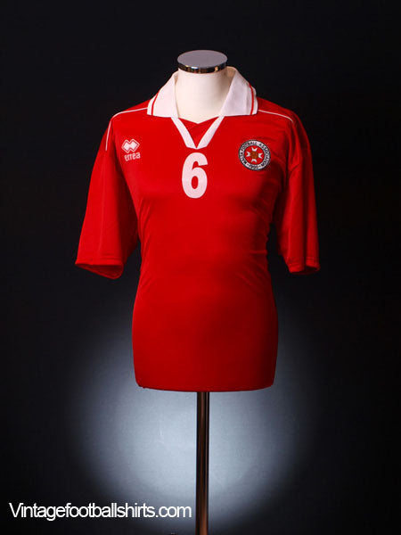 2001-02 Malta Match Issue Home Shirt #6 XL Football Shirt