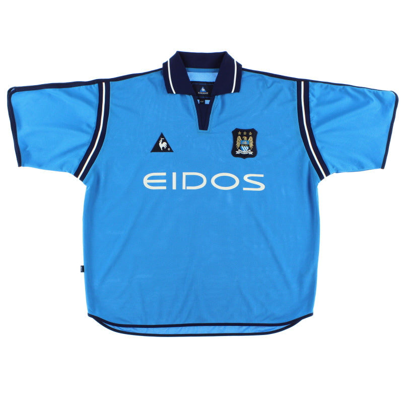 2001-02 Manchester City Le Coq Sportif Home Shirt *Mint* M Football Shirt