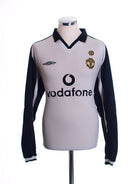 2001-02 Manchester United Centenary Reversible Away Shirt L/S S Football Shirt