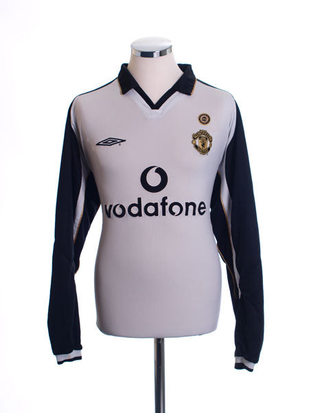 2001-02 Manchester United Centenary Reversible Away Shirt L/S S Football Shirt