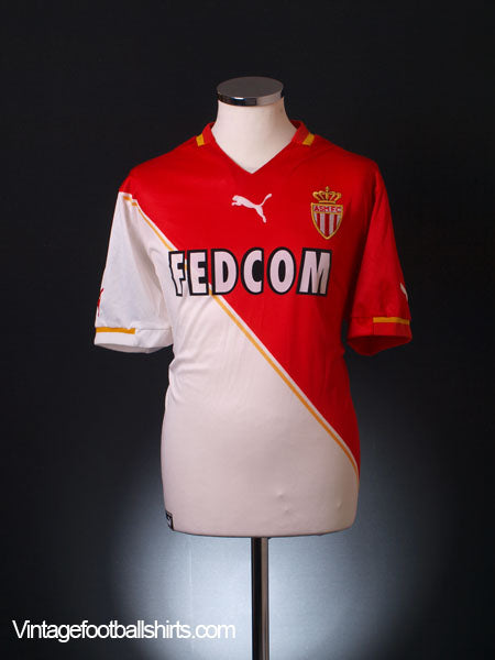 2001-02 Monaco Home Shirt L Football Shirt
