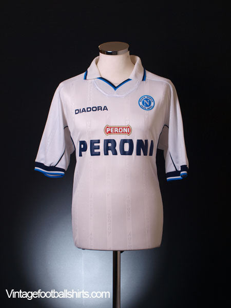 2001-02 Napoli Away Shirt L Football Shirt