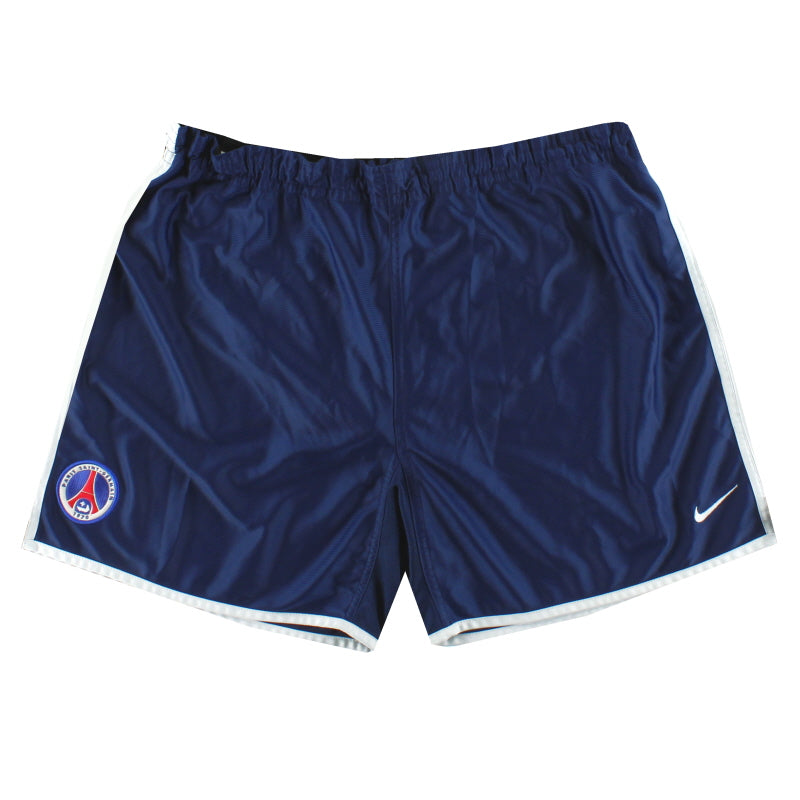2001-02 Paris Saint-Germain Nike Home Shorts L  Football Shorts