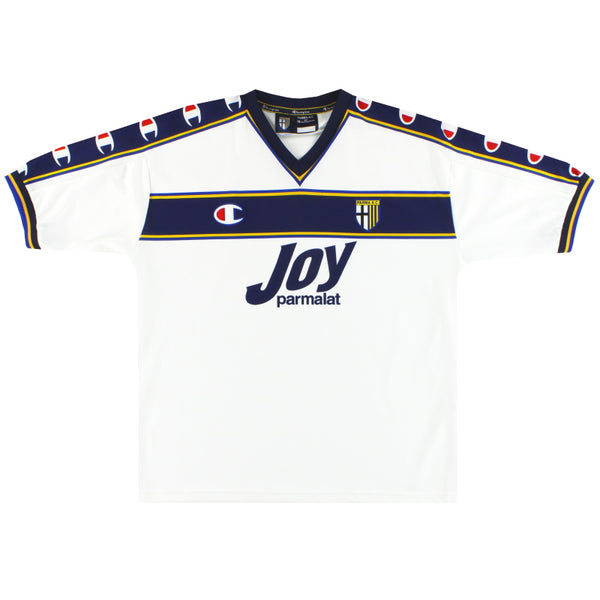 2001-02 Parma Champion Away Shirt M | Vintage Football Shirts