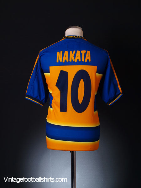 2001-02 Parma Home Shirt Nakata #10 S | Vintage Football Shirts