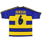 2001-02 Parma Home Shirt Sensini #6 L Football Shirt