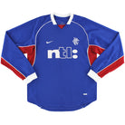 2001-02 Rangers Nike Home Shirt L/S M Football Shirt