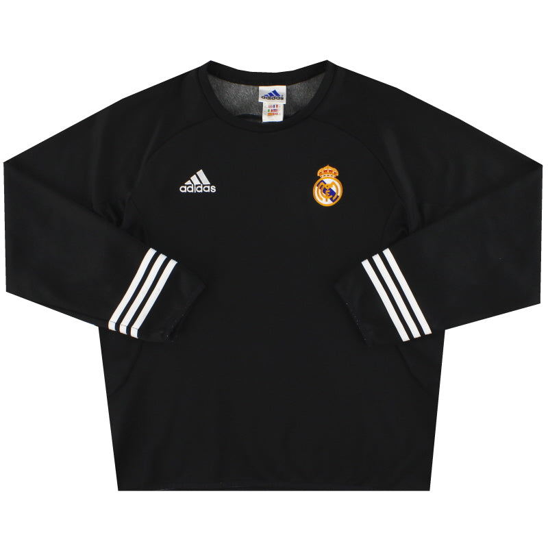  Real Madrid 長袖スウェットシャツ 7番　古着　希少 2001-02 Real Madrid adidas Centenary Sweatshirt M 139337 | Vintage