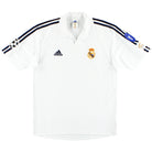 2001-02 Real Madrid adidas Champions League Centenary Home Shirt M Football Shirt