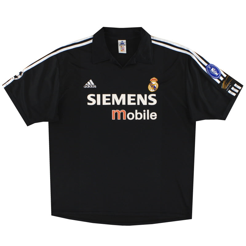 2001-02 Real Madrid adidas Champions League Centenary Away Shirt XXL Football Shirt