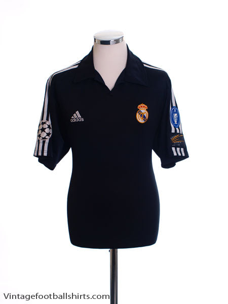 2001-02 Real Madrid Centenary Champions League Away Shirt M Football Shirt