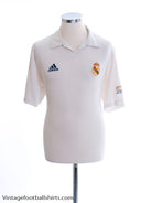 2001-02 Real Madrid Centenary Home Shirt L Football Shirt