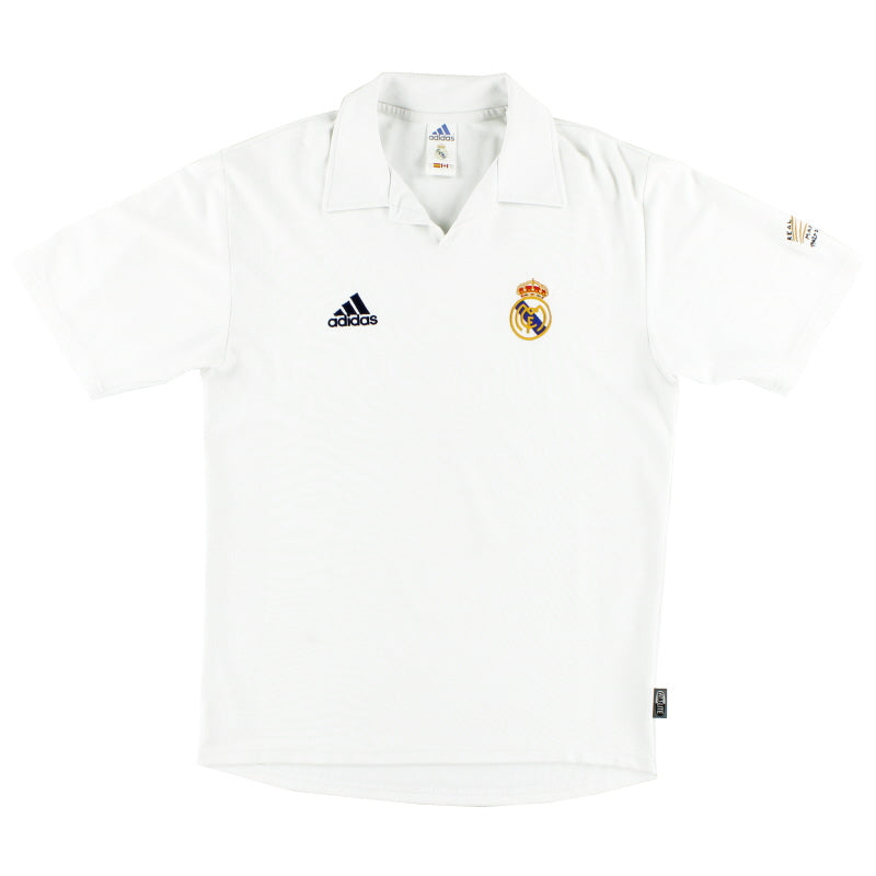 2001-02 Real Madrid Centenary Home Shirt S Football Shirt