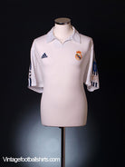 2001-02 Real Madrid CL Centenary Home Shirt M Football Shirt