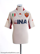 2001-02 Roma Away Shirt L Football Shirt