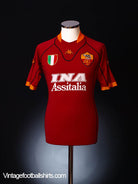 2001-02 Roma Home Shirt XL Football Shirt