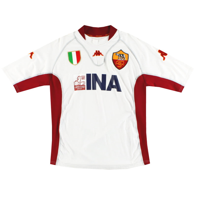 2001-02 Roma Kappa Away Shirt L Football Shirt