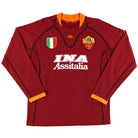 2001-02 Roma Kappa Home Shirt L/S XXL Football Shirt