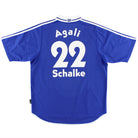 2001-02 Schalke Home Shirt Agali #22 L Football Shirt