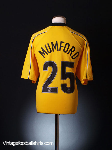 2001-02 Swansea City Away Shirt Mumford #25 XL Football Shirt