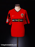 2001-02 Valencia Away Shirt S Football Shirt