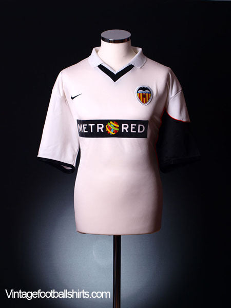 2001-02 Valencia Home Shirt XL Football Shirt