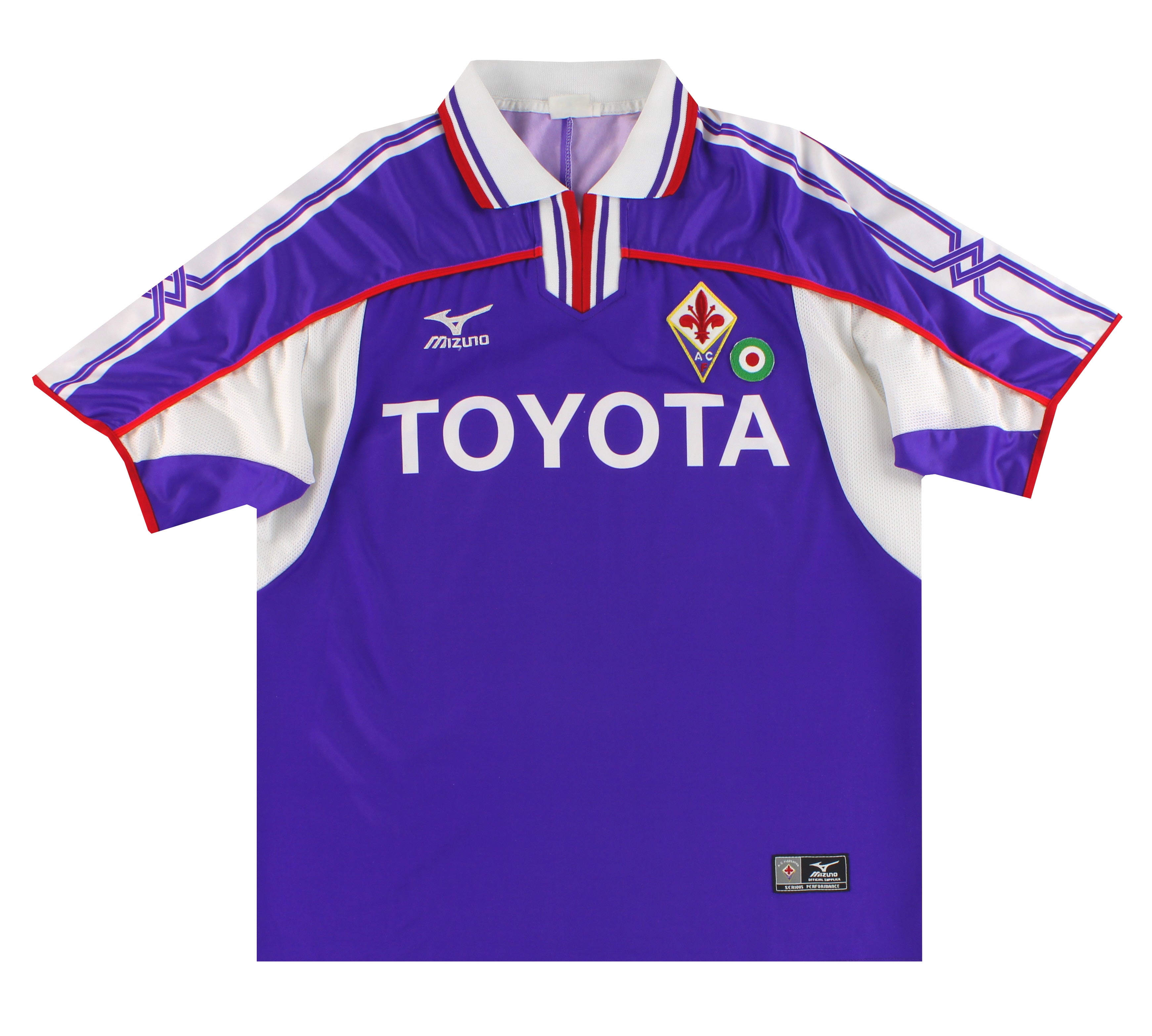 2001-02 Fiorentina Mizuno Home Shirt L 62FI102 | Vintage Football