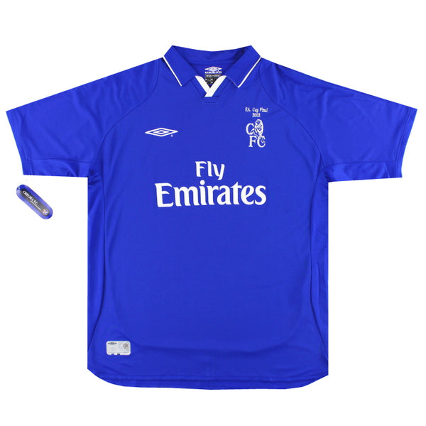 2001-03 Chelsea Umbro 'F.A Cup Final' Home Shirt *w/tags* XL