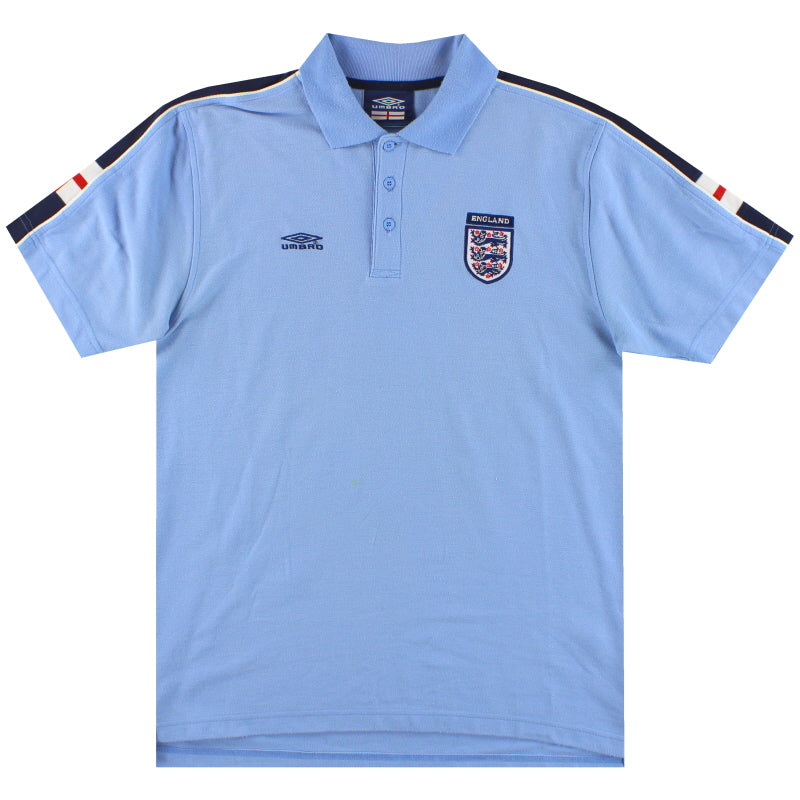 2001-03 England Umbro Polo Shirt M Polo Shirt