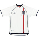 2001-03 England Umbro Home Shirt M Football Shirt