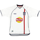 2001-03 England Umbro Home Shirt M Football Shirt