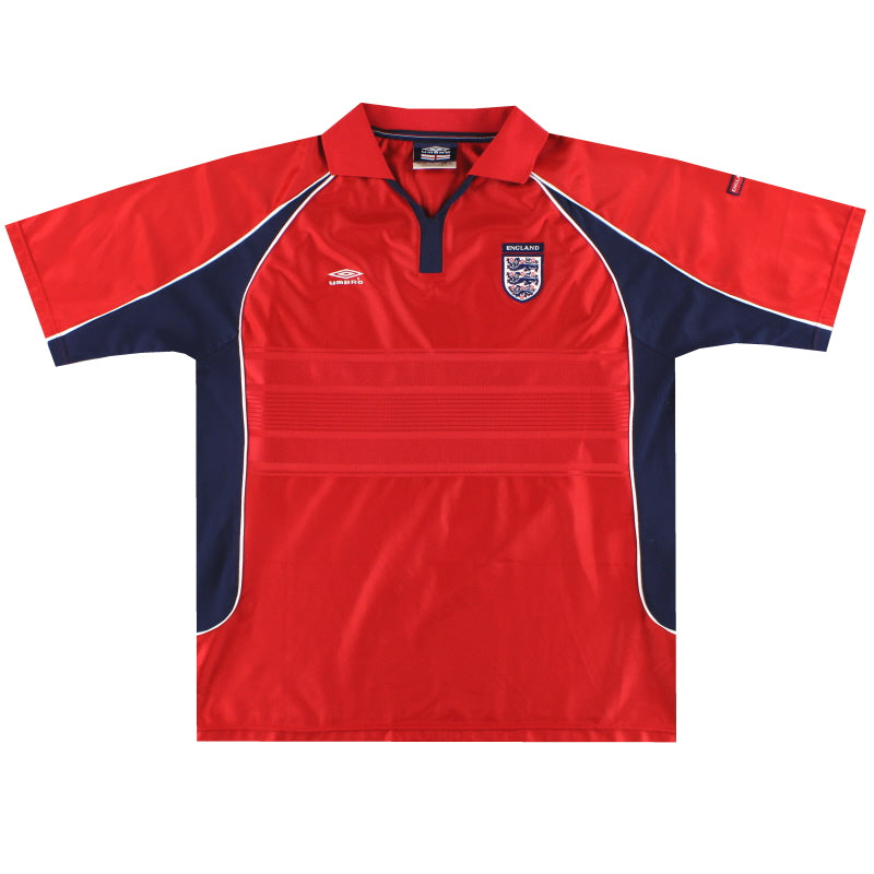 2001-03 England Umbro Training Shirt XXL | Vintage Football Shirts