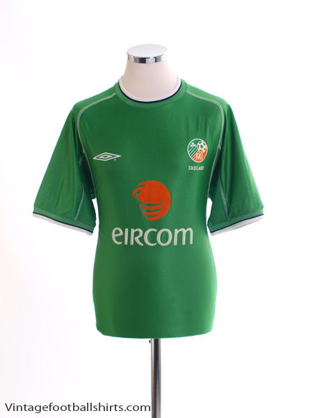 2001-03 Ireland Home Shirt L Football Shirt