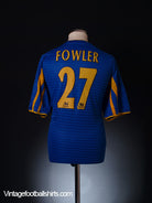 2001-03 Leeds Away Shirt Fowler #27 XL Football Shirt