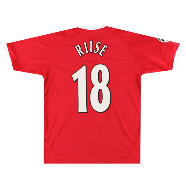 2001-03 Liverpool Reebok European Shirt Riise #18 M | Vintage