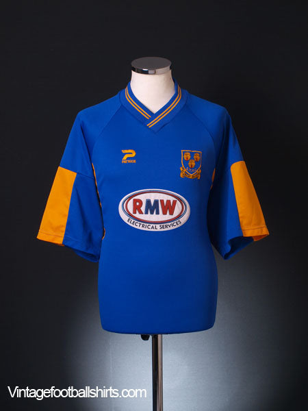 2001-03 Shrewsbury Home Shirt M Football Shirt